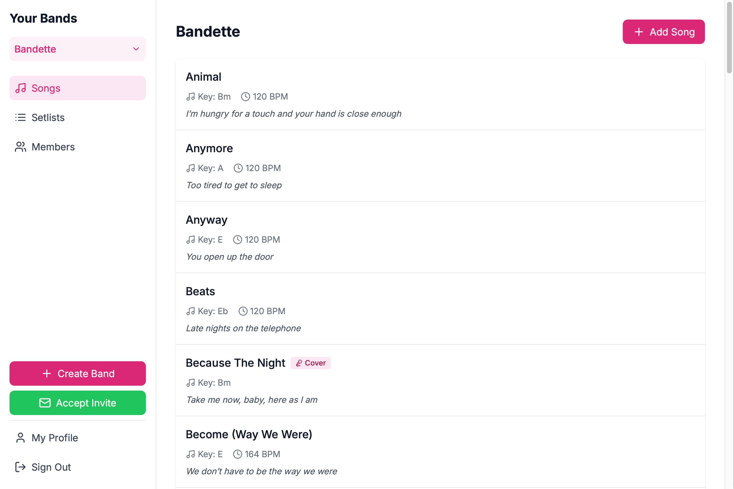 Bandysh Desktop Interface